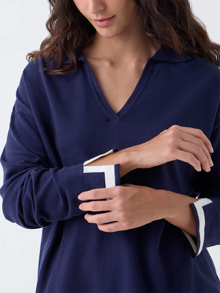 Wunderlove Navy Top - Image 3