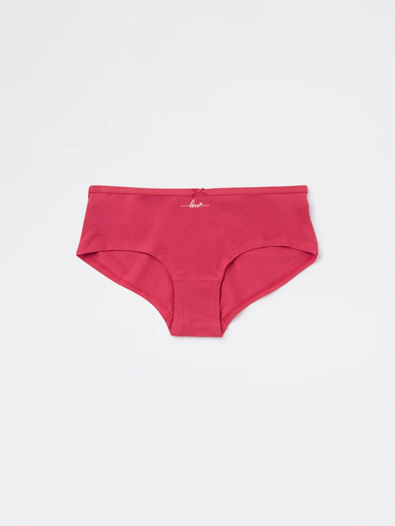Wunderlove Pink Low-Rise Cotton-Blend Briefs - Pack of 3 - Image 8