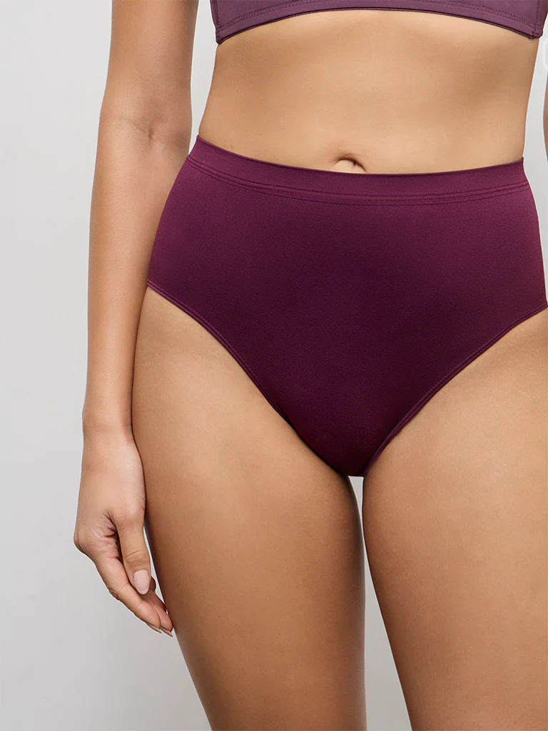 Wunderlove Plum Full Briefs - Image 2
