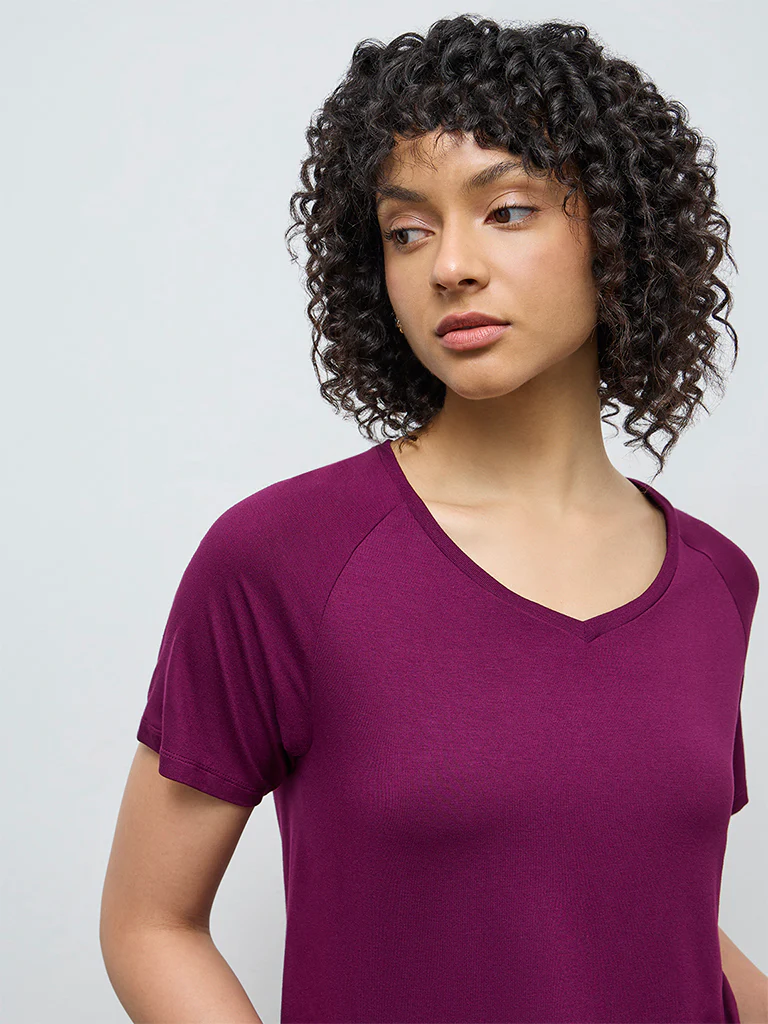 Wunderlove Plum Solid Top - Image 3