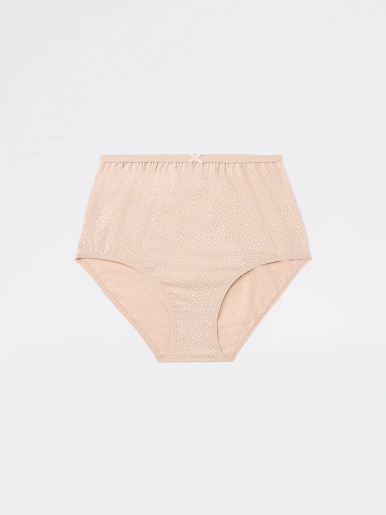 Wunderlove Taupe Cotton-Blend Full Briefs - Pack of 3 - Image 7