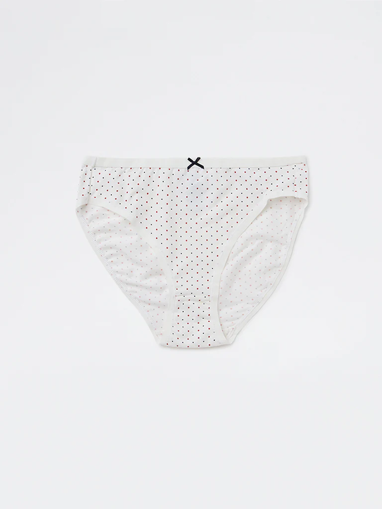 Wunderlove White Hi-Leg Cotton-Blend Briefs - Pack of 3 - Image 6