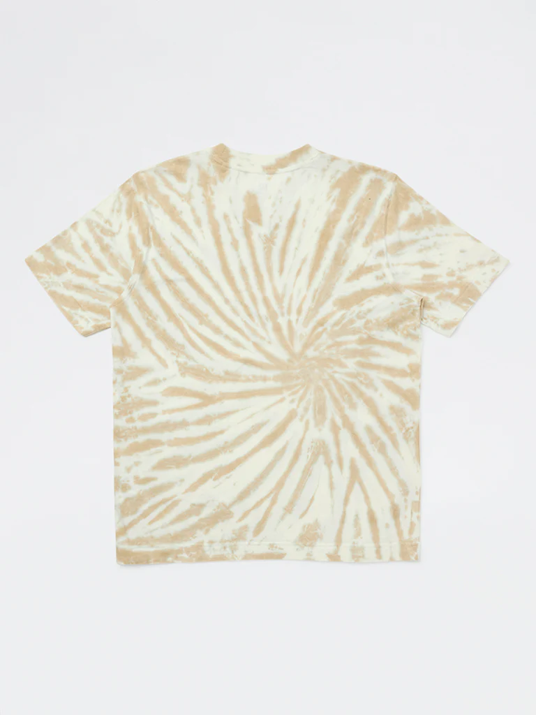 Y&F Kids Boys Beige Tie-Dye Cotton T-Shirt - Image 2