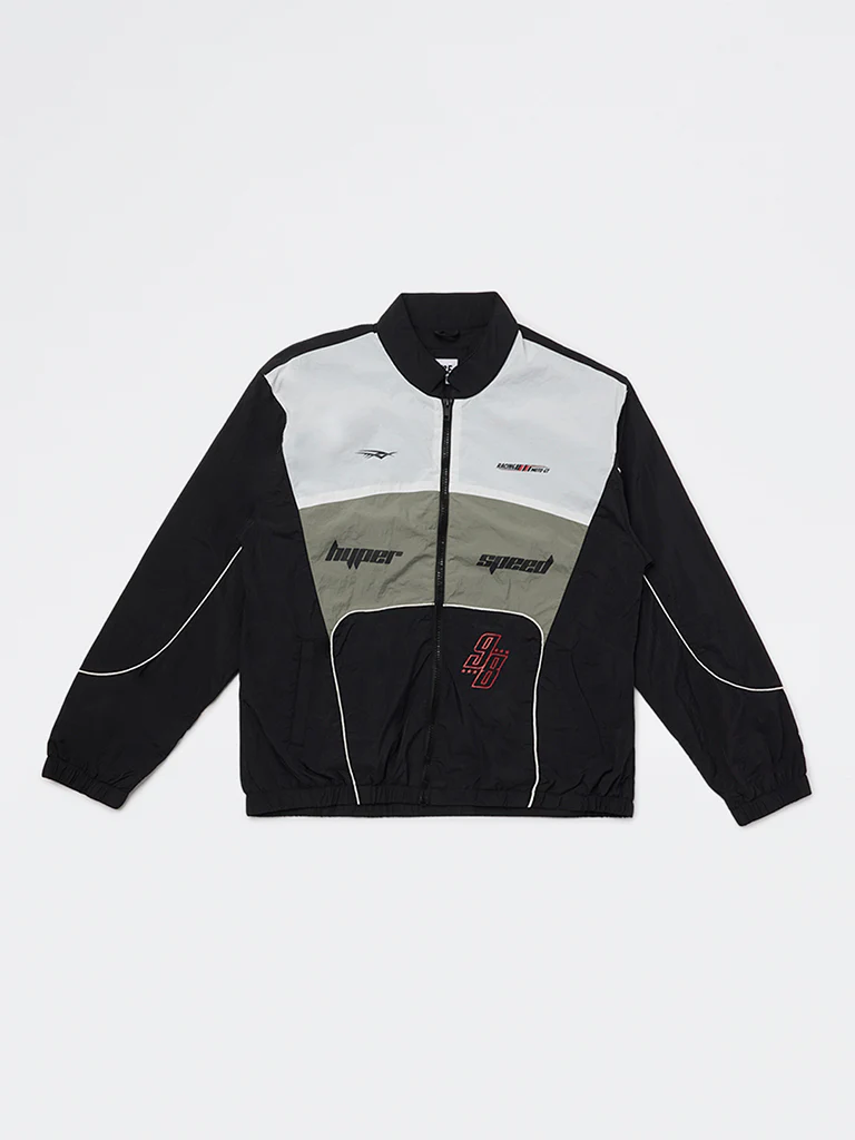 Y&F Kids Boys Black Colour-Blocked Jacket