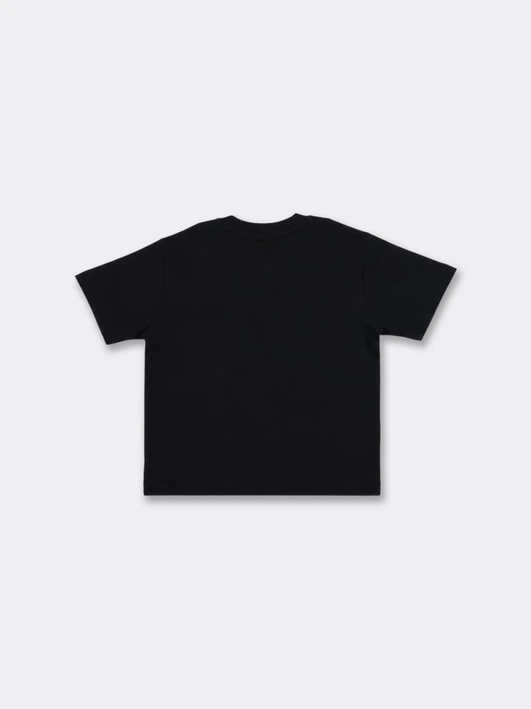 Y&F Kids Boys Black Embossed Cotton T-Shirt - Image 4