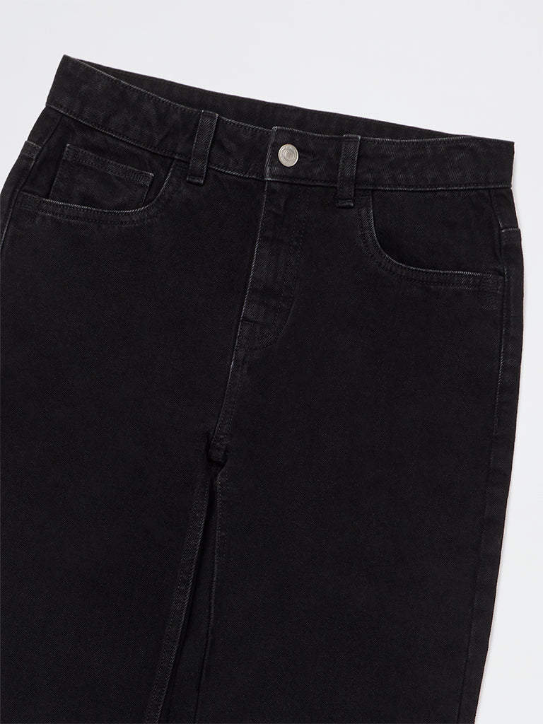 Y&F Kids Boys Black Mid-Rise Jeans - Image 4