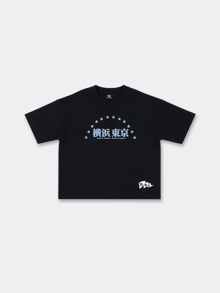 Y&F Kids Boys Black Printed Cotton T-Shirt - Image 3