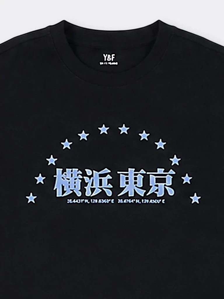 Y&F Kids Boys Black Printed Cotton T-Shirt - Image 4