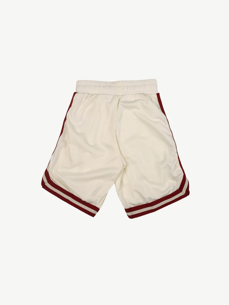 Y&F Kids Boys Boys Off-White Side Striped Basketball Shorts - Image 4