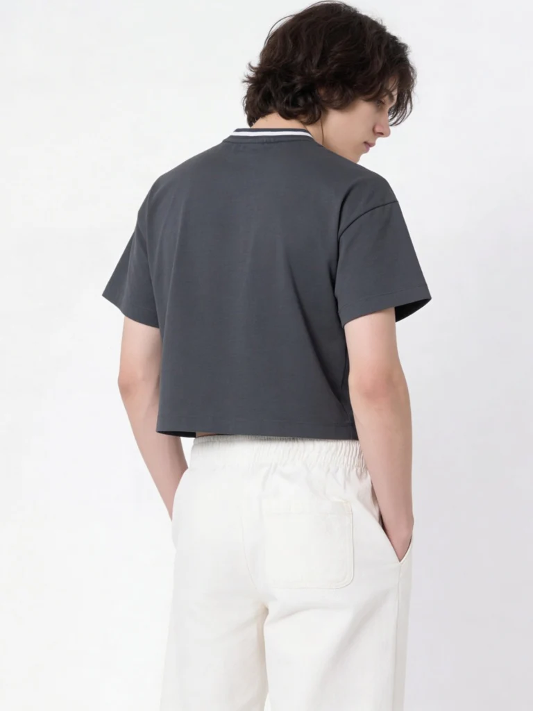 Y&F Kids Boys Dark Grey Printed T-Shirt - Image 2