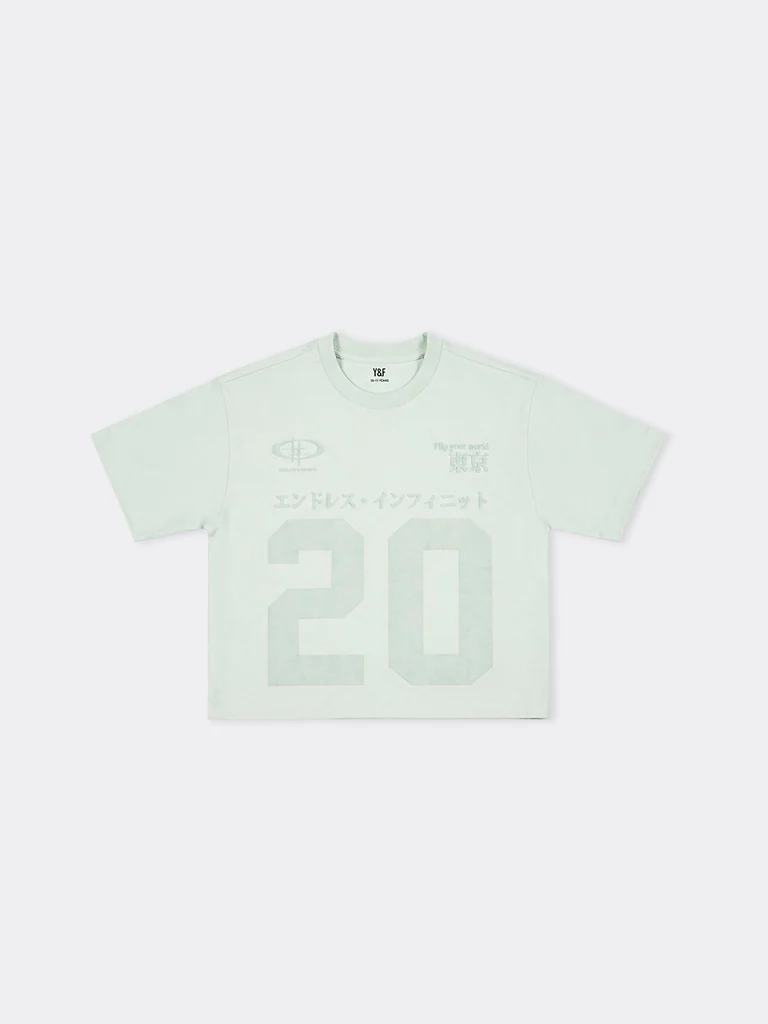 Y&F Kids Boys Lime Printed Cotton T-Shirt - Image 3