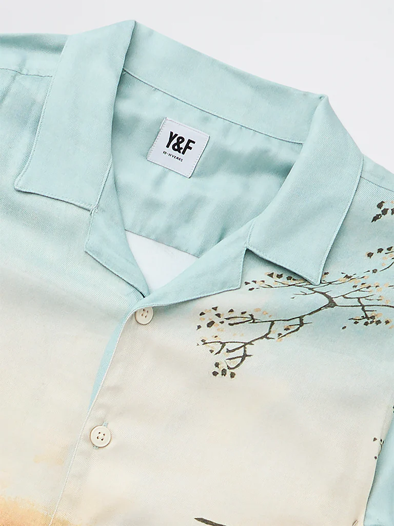 Y&F Kids Boys Multicolour Nature-Inspired Shirt - Image 3