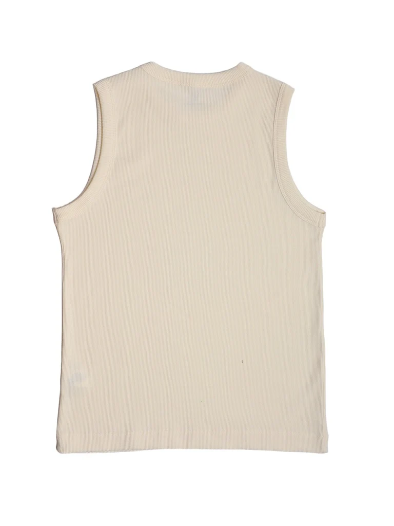 Y&F Kids Boys Off-White Cotton-Blend Vest - Image 5
