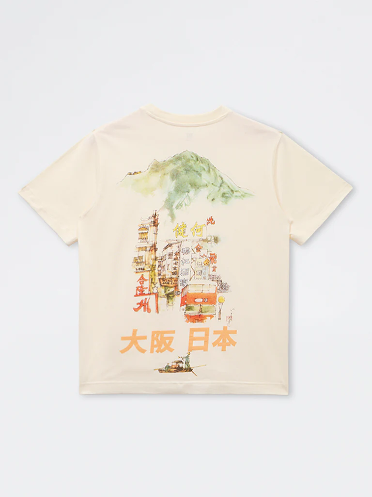 Y&F Kids Boys Off-White Japanese-Inspired Cotton T-Shirt - Image 4