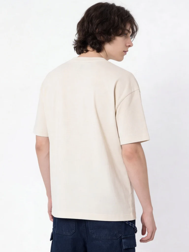 Y&F Kids Boys Off-White Printed Cotton T-Shirt - Image 2