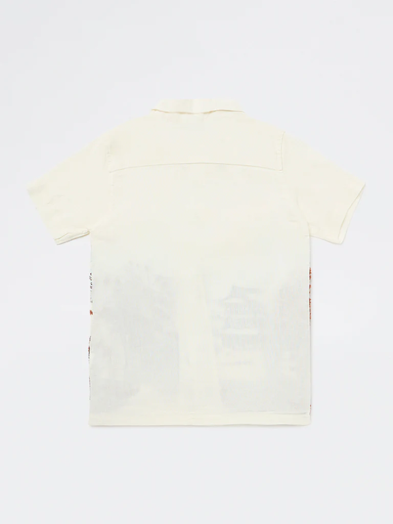 Y&F Kids Boys Off-White Scenic-Inspired Shirt - Image 4