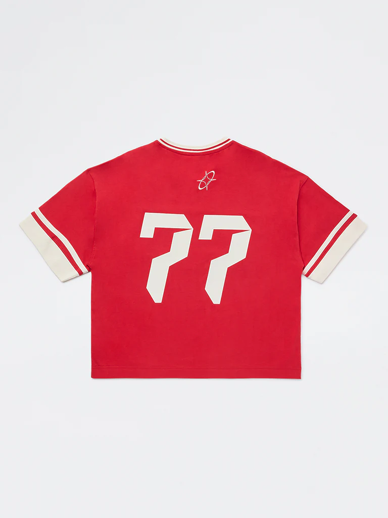 Y&F Kids Boys Red Text Design Cotton T-Shirt - Image 2