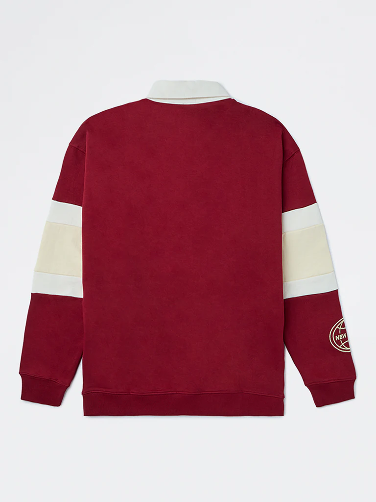 Y&F Kids Boys Red Text-Printed Cotton Sweatshirt - Image 2
