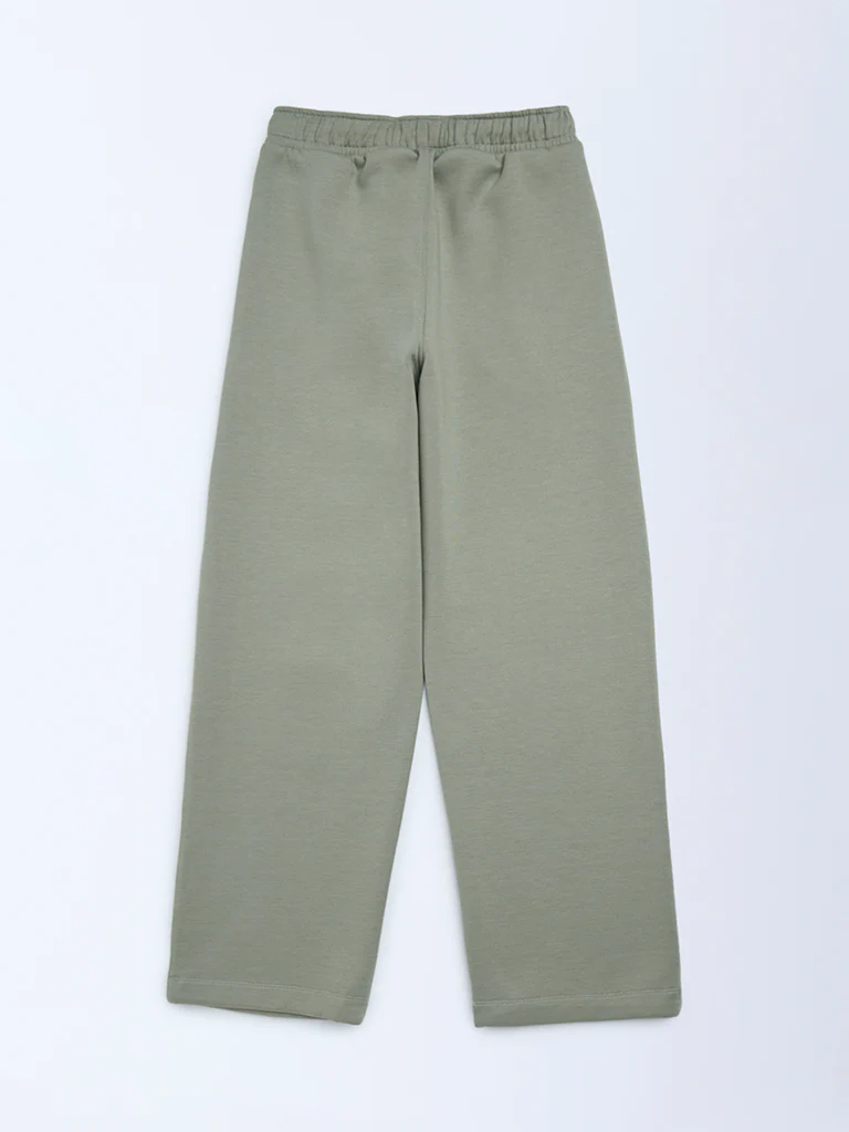 Y&F Kids Boys Sage Printed Mid-Rise Pants - Image 2