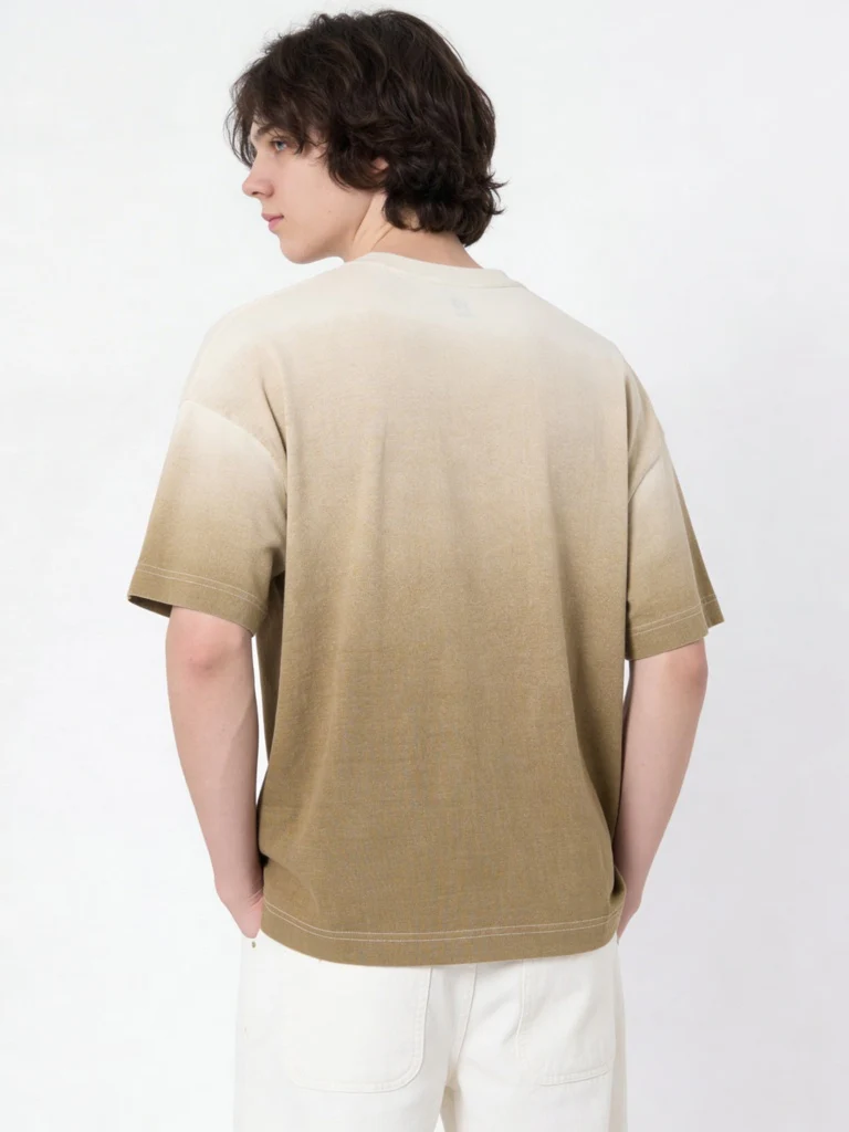 Y&F Kids Boys Taupe Graphic Printed Cotton T-Shirt - Image 2