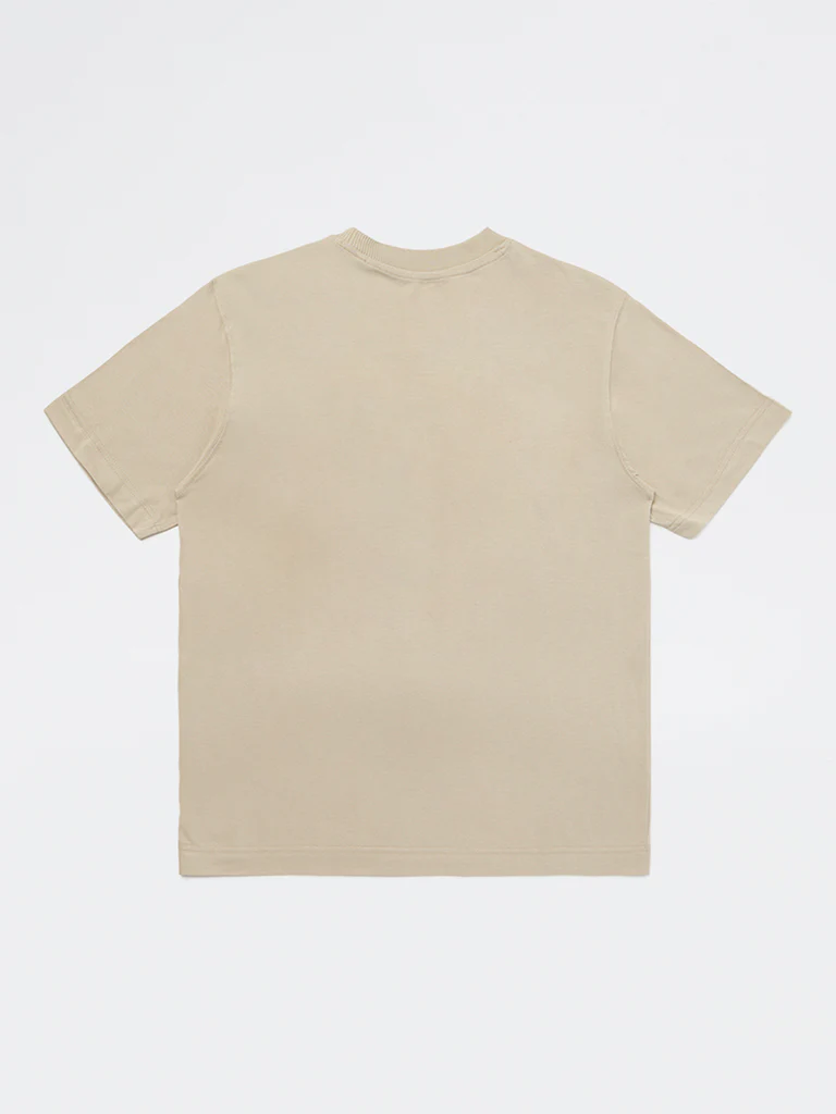 Y&F Kids Boys Taupe Printed Cotton T-Shirt - Image 2