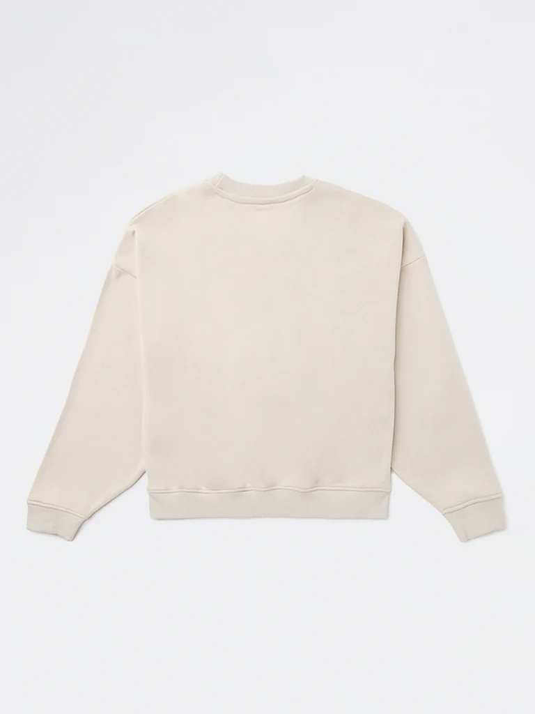 Y&F Kids Girls Beige Printed Cotton-Blend Sweatshirt - Image 4