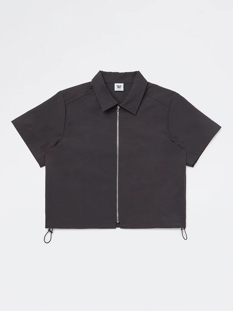 Y&F Kids Girls Black Solid Shirt