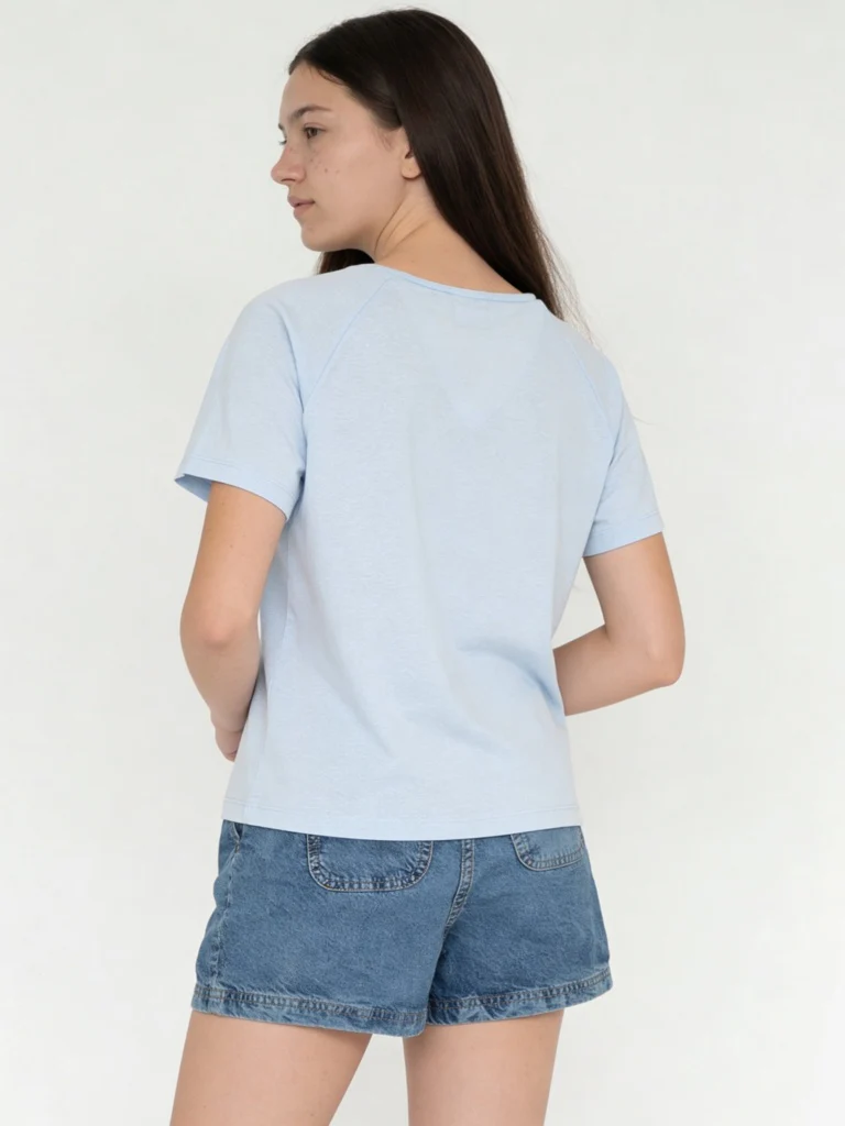 Y&F Kids Girls Blue Text-Printed T-Shirt - Image 3