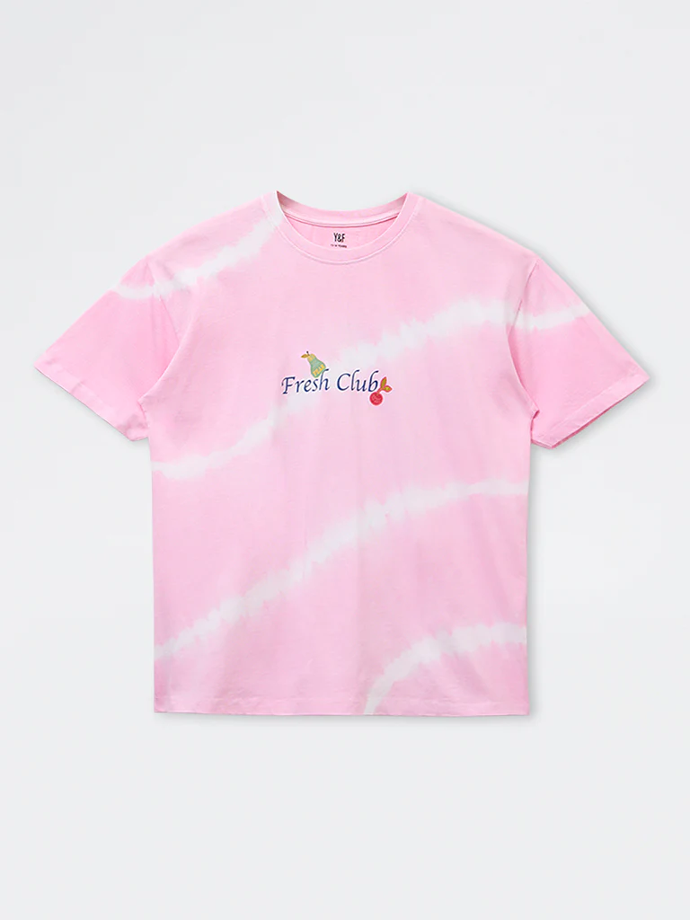 Y&F Kids Girls Pink Tie-Dye Design Cotton T-Shirt - Image 4