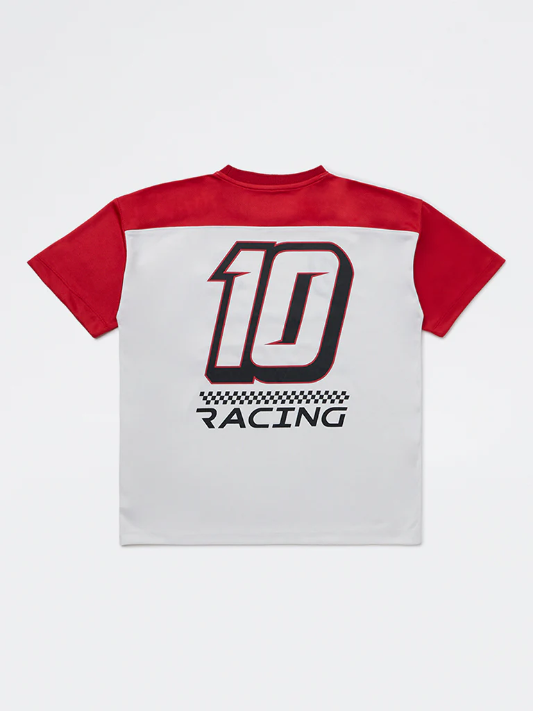 Y&F Kids Girls Red Printed T-Shirt - Image 2