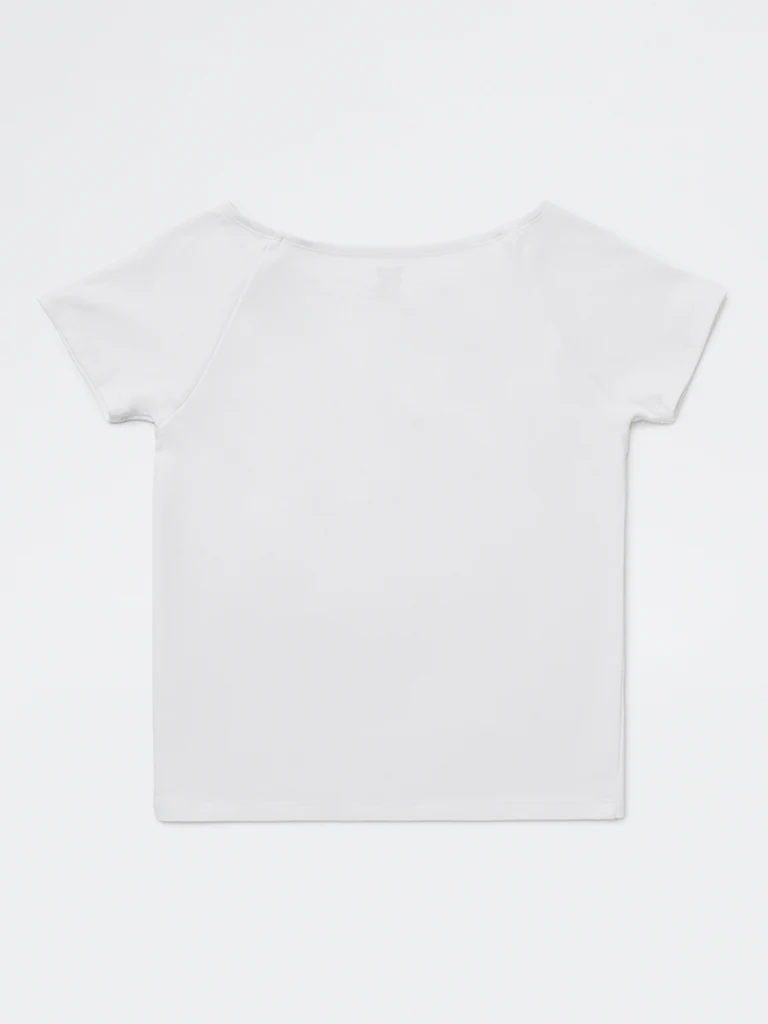 Y&F Kids Girls White Bow Detailed Cotton-Blend Top - Image 3