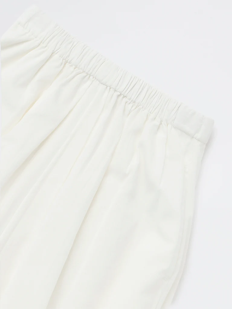 Y&F Kids Girls White High-Rise Harem Cotton Pants - Image 5