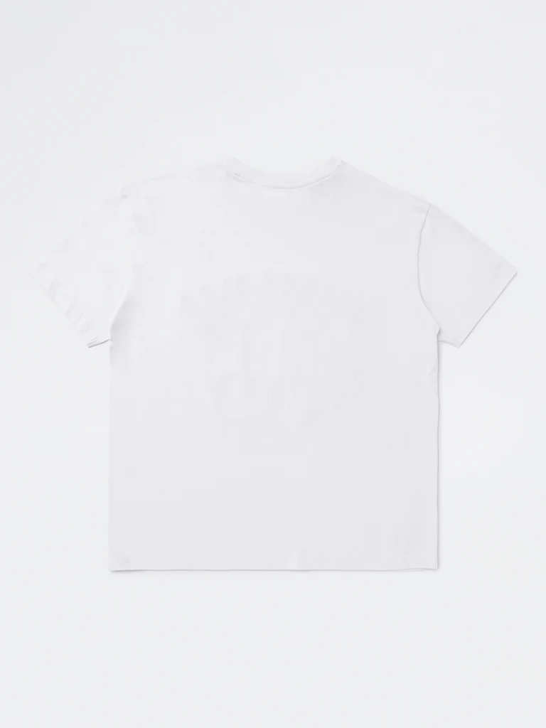 Y&F Kids Girls White Text Design Cotton T-Shirt - Image 3