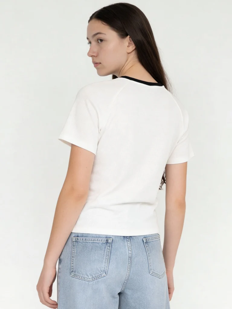 Y&F Kids Girls White Text-Printed T-Shirt - Image 3
