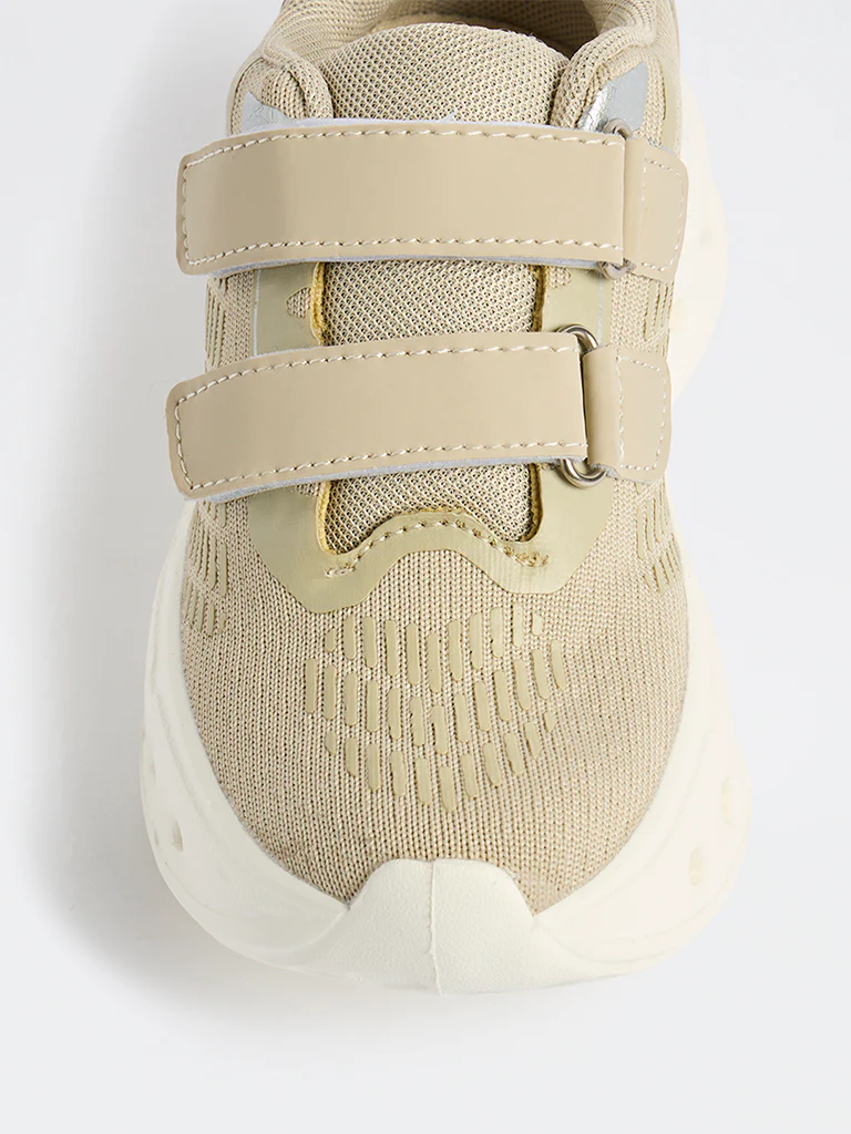 Yellow Beige Chunky Sneakers - Image 3