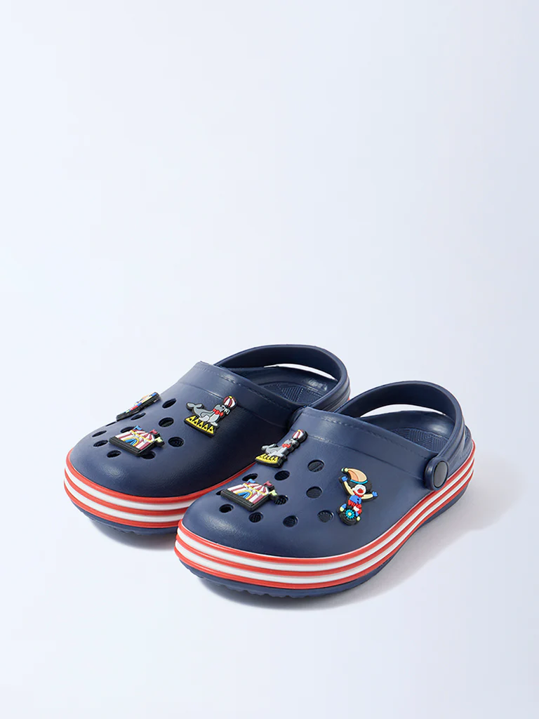 Yellow Navy Carnival-Themed Clogs - Image 2