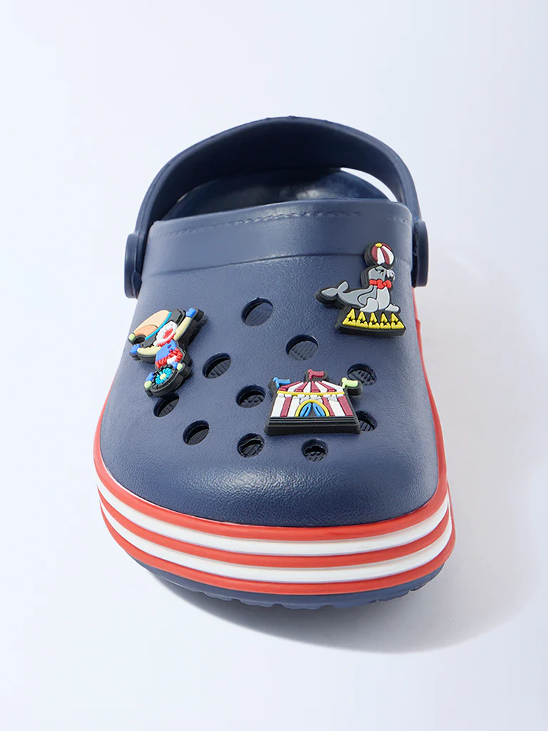 Yellow Navy Carnival-Themed Clogs - Image 3