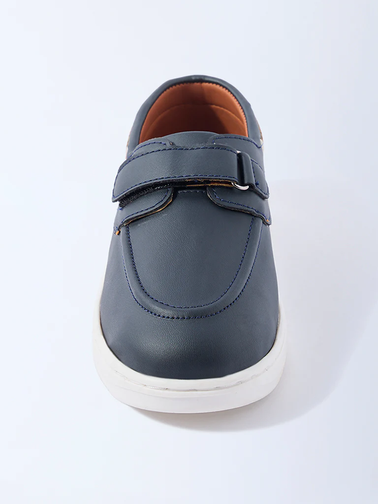 Yellow Navy Velcro Strap Shoes - Image 3