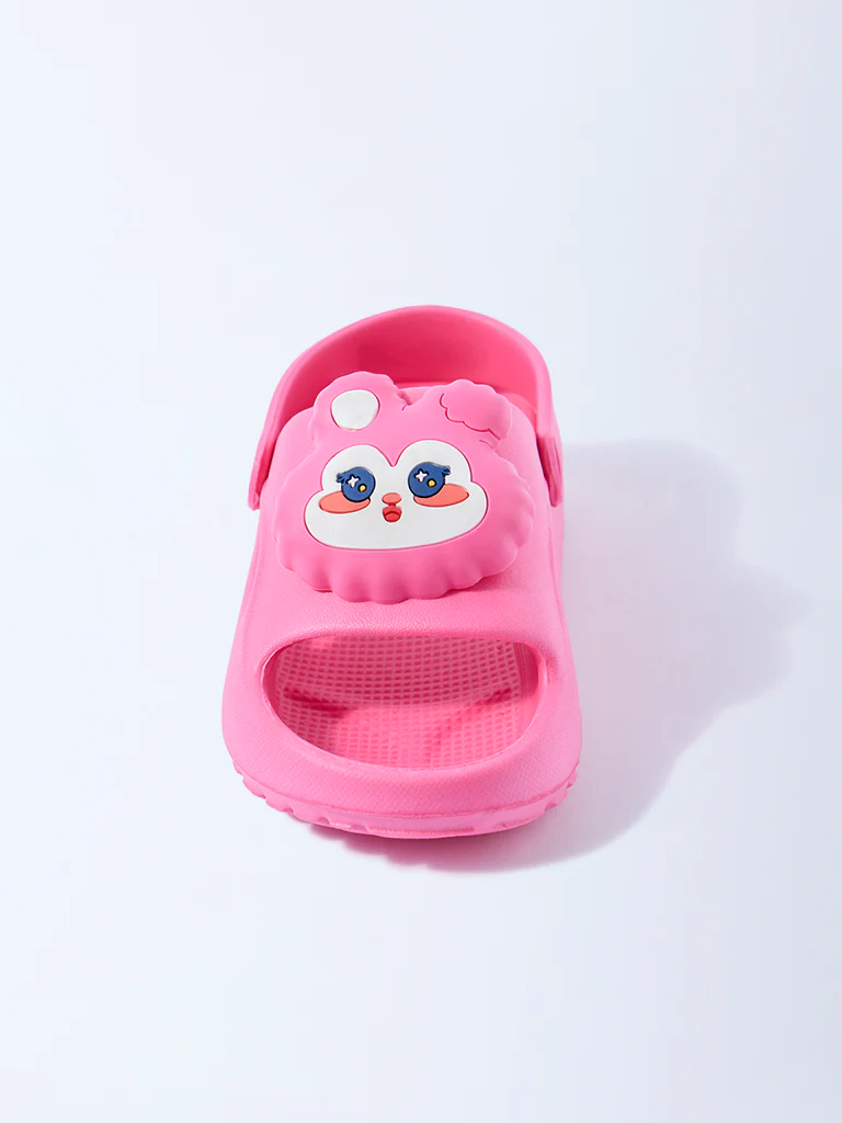 Yellow Pink Applique Detailed Clogs - Image 3