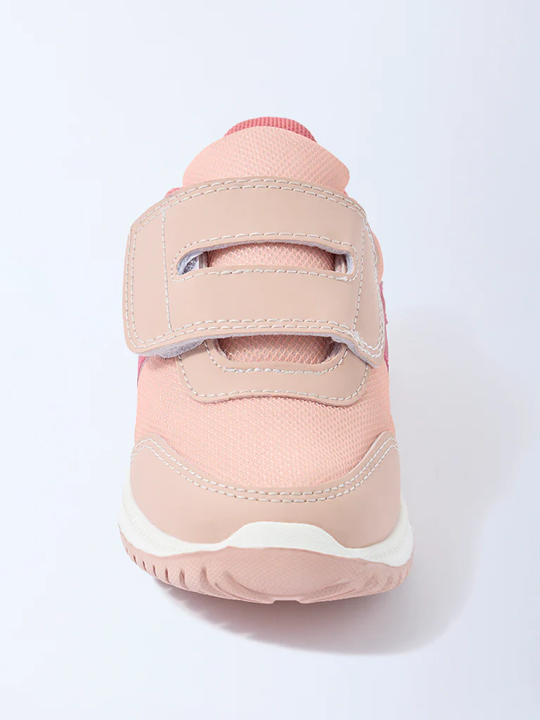 Yellow Pink Mesh Detailed Sneakers - Image 3