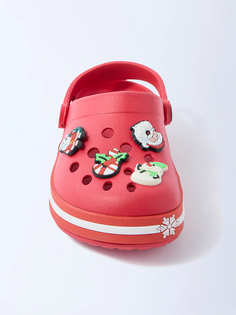 Yellow Red Christmas-Themed Clogs - Image 3