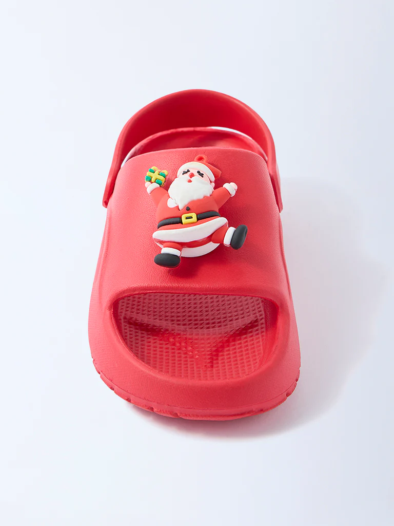 Yellow Red Holiday-Themed Clogs - Image 3