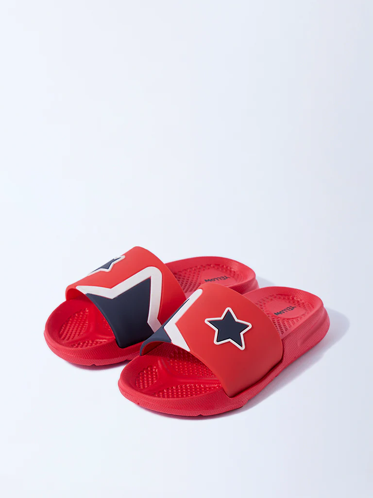 Yellow Red Star-Design Slides - Image 2