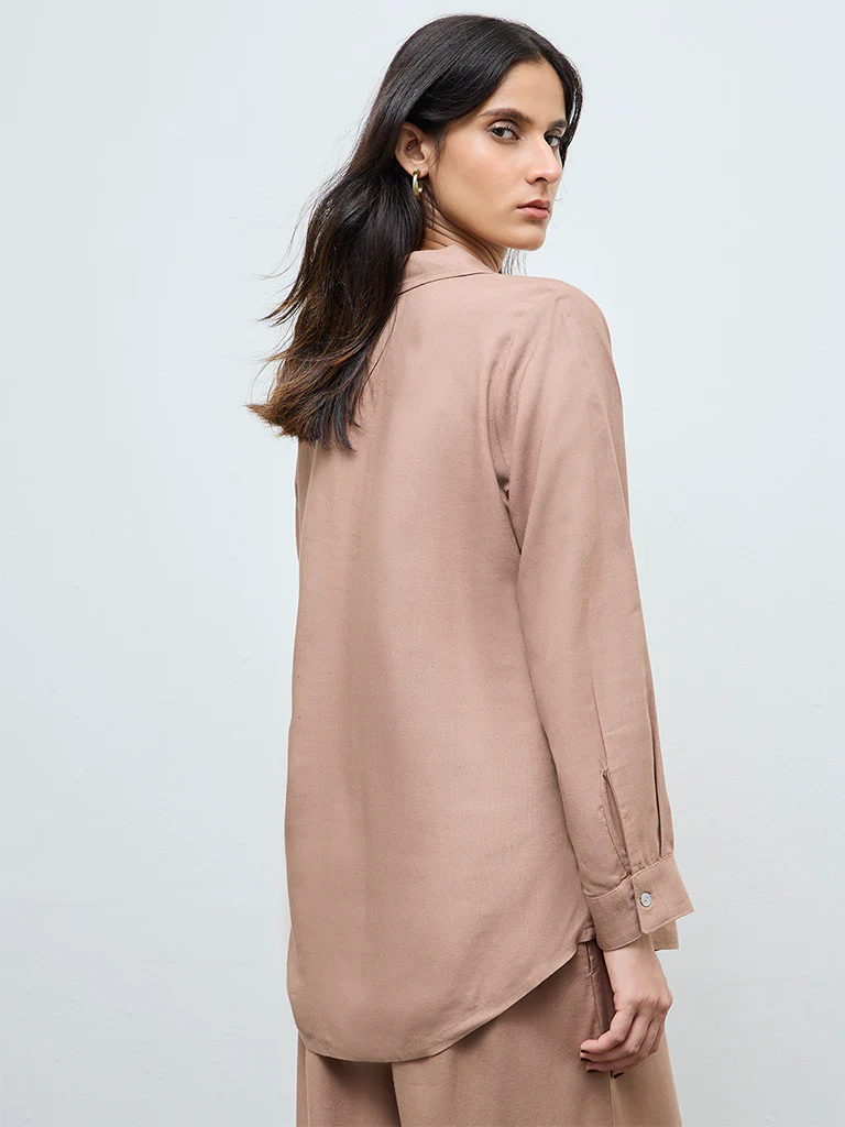 Zuba Brown Solid Tunic - Image 4