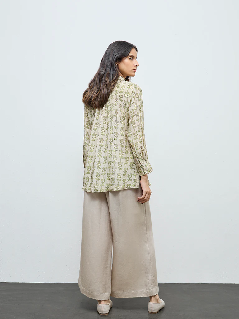 Zuba Green Floral Tunic - Image 4