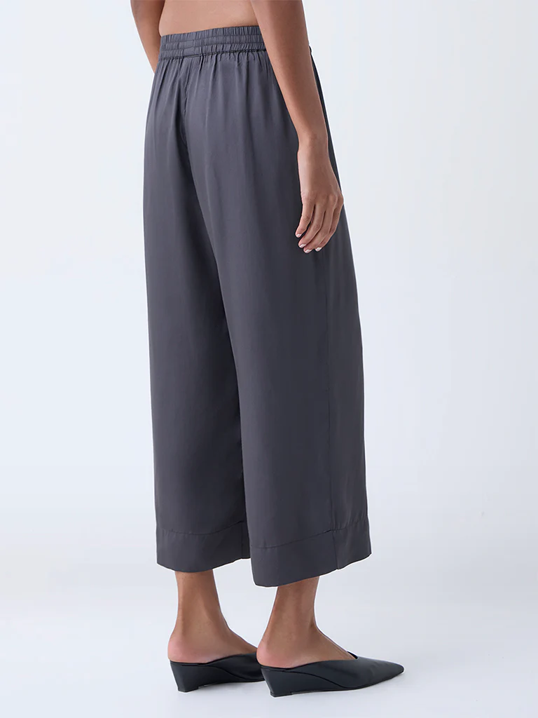 Zuba Grey Solid Pants - Image 4