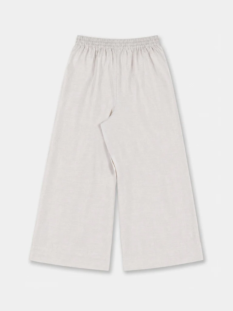Zuba Light Beige Solid Pants - Image 5