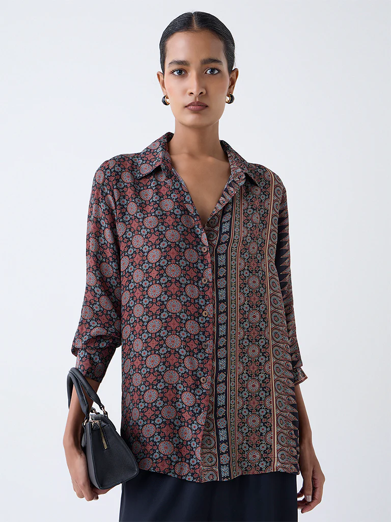 Zuba Multicolour Bagru Pattern Tunic